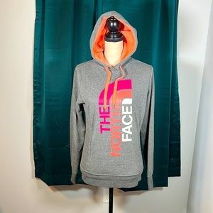 North Face Colorful Hoodie Sz S tri color sweater
